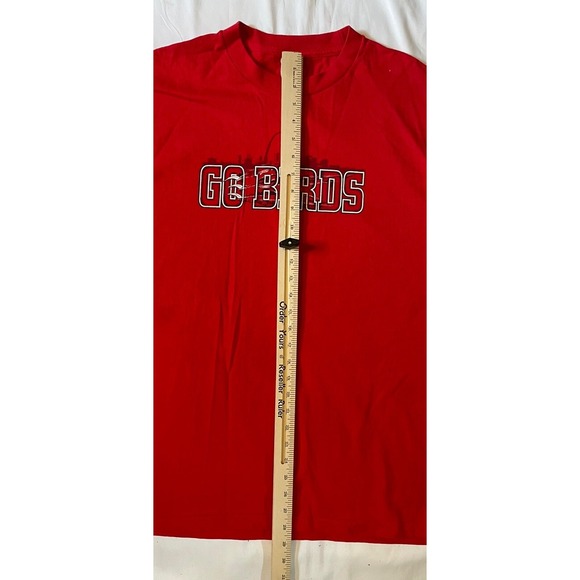 St. Louis Cardinals Go Birds Big Time Fan Size XL Red Double‎ Sided Graphic MLB - Picture 4 of 7
